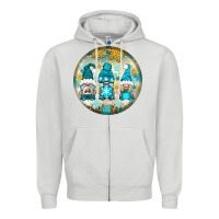 Dove Grey Winter Gnomies Ornament Zipper Hoodie - BundleAndBundleShop