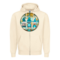 Sandshell Winter Gnomies Ornament Zipper Hoodie - BundleAndBundleShop