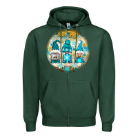 Sports Green Winter Gnomies Ornament Zipper Hoodie - BundleAndBundleShop