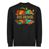 Black bus driver pumpkin Heavyweight Sweatshirt - NancyCooperArtShop