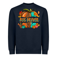 Navy bus driver pumpkin Heavyweight Sweatshirt - NancyCooperArtShop
