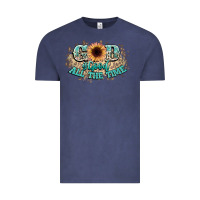 Vintage Denim god is good all the time Vintage Tee - NancyCooperArtShop