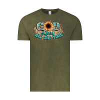 Vintage Olive god is good all the time Vintage Tee - NancyCooperArtShop