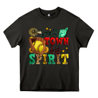 Asphalt small town big spirit softball Heavy Core Tee - Zillion Design Studio