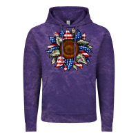 Cloud Purple sunflower american flag Vintage Hoodie - JahusDesignShop