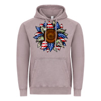 Vintage Zinc sunflower american flag Vintage Hoodie - JahusDesignShop