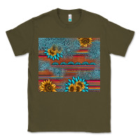 Army Green sunflower gemstone serape tumbler Classic Tee - AdoDesignShop