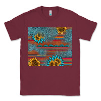 Burgundy sunflower gemstone serape tumbler Classic Tee - AdoDesignShop
