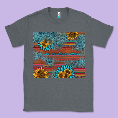 Sunflower Gemstone Serape Tumbler Classic Tee Designed By Adodesignshop