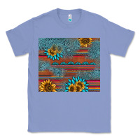 Colony Blue sunflower gemstone serape tumbler Classic Tee - AdoDesignShop