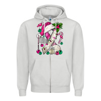 Dove Grey Pink Christmas Breast Cancer Ribbon Volleyball Zipper Hoodie - BundleAndBundleShop