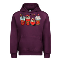 Mauve Wine ladybug coffee cups Urban Hoodie - OliviaCreatesArt