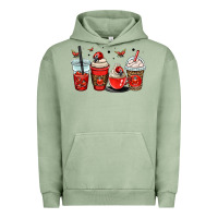 Pigment Oil Green ladybug coffee cups Urban Hoodie - OliviaCreatesArt