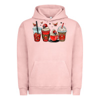 Pigment Salmon ladybug coffee cups Urban Hoodie - OliviaCreatesArt