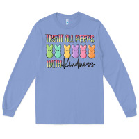 Colony Blue treat all peeps with kindness Long Sleeve Tee - MaliasSmallBusiness