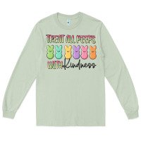 Matcha treat all peeps with kindness Long Sleeve Tee - MaliasSmallBusiness