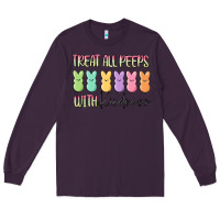 Plum treat all peeps with kindness Long Sleeve Tee - MaliasSmallBusiness