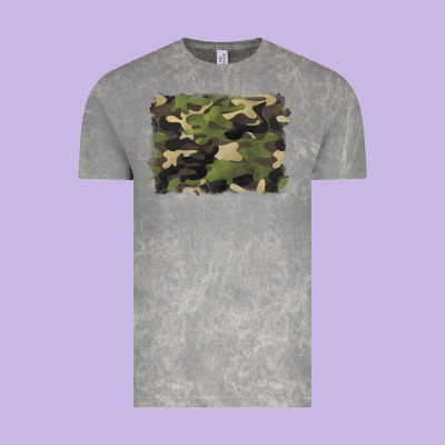 Camouflage Background Vintage Tee Designed By Barkaloodesign