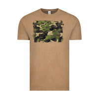 Vintage Coffee camouflage background Vintage Tee - BarkalooDesign
