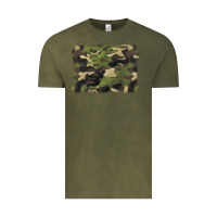 Vintage Olive camouflage background Vintage Tee - BarkalooDesign