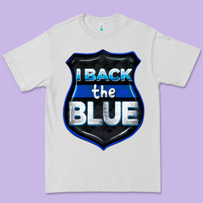 I Back The Blue 4th Of July Premium Tee Designed By Cowgirlartshop