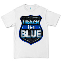 White I back the blue 4th of July Premium Tee - CowGirlArtShop