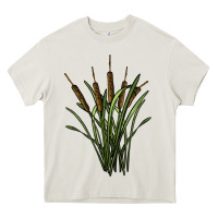 Cream reeds Heavy Core Tee - BarkalooDesign