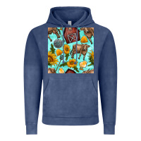 Farm Seamless Pattern Vintage Hoodie | Teevron