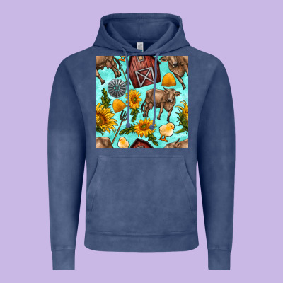 Farm Seamless Pattern Vintage Hoodie Designed By Bundleandbundleshop