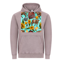 Vintage Zinc farm seamless pattern Vintage Hoodie - BundleAndBundleShop