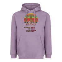 Lavender Birthplace Earth Race Human Peace Sign Hippie Heavyweight Hoodie - Bettercallsaul
