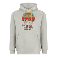 Moon Dust Birthplace Earth Race Human Peace Sign Hippie Heavyweight Hoodie - Bettercallsaul