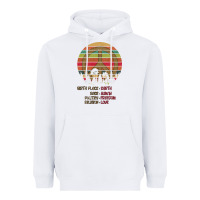 White Birthplace Earth Race Human Peace Sign Hippie Heavyweight Hoodie - Bettercallsaul