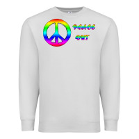 Dove Grey Peace Out Premium Sweatshirt - Bettercallsaul
