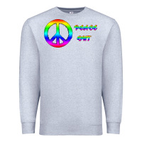Heather Grey Peace Out Premium Sweatshirt - Bettercallsaul