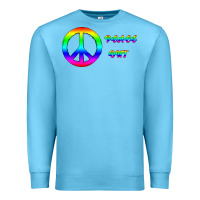 Ocean Blue Peace Out Premium Sweatshirt - Bettercallsaul