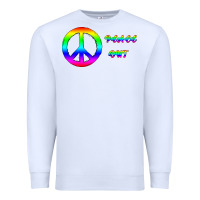 White Peace Out Premium Sweatshirt - Bettercallsaul