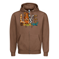 Chestnut Love Fall Gnome Zipper Hoodie - BundleAndBundleShop