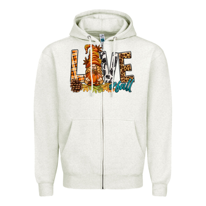 Love Fall Gnome Zipper Hoodie by BundleAndBundleShop | Teevron