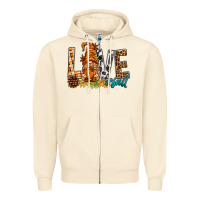 Sandshell Love Fall Gnome Zipper Hoodie - BundleAndBundleShop