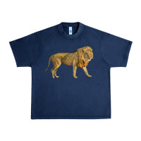Navy lion Urban Heavy Tee - LillyAllenDesigns