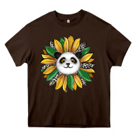 Panda Sunflower Heavy Core Tee | Teevron