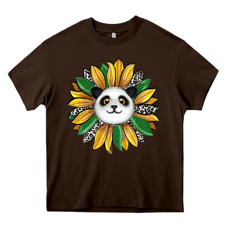 Panda Sunflower Heavy Core Tee by RanaPortraitStore | Teevron