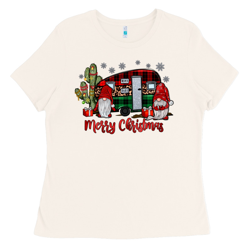 Merry Christmas Gnome Caravan Ladies Tee by JahusDesignShop | Teevron