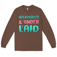 Chestnut overworked underlaid Long Sleeve Tee - MaliasSmallBusiness