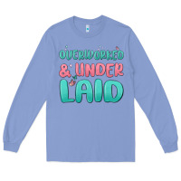 Colony Blue overworked underlaid Long Sleeve Tee - MaliasSmallBusiness