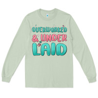 Matcha overworked underlaid Long Sleeve Tee - MaliasSmallBusiness