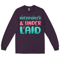 Plum overworked underlaid Long Sleeve Tee - MaliasSmallBusiness