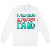 White overworked underlaid Long Sleeve Tee - MaliasSmallBusiness