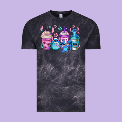 Stitch Coffee Vintage Tee Designed By Jasminsmagicworld